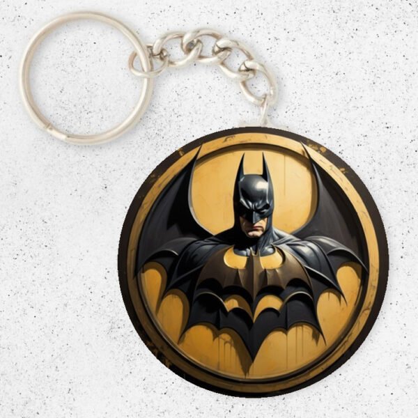 Batman - Round mdf Keychain