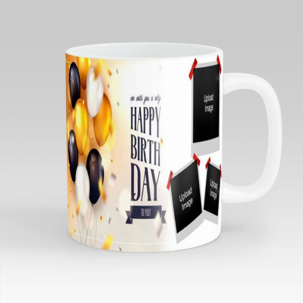 Personalized Birthday Mug with 3 Photos