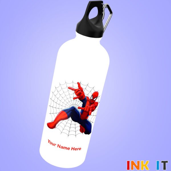 Spiderman Bottle with Custom Name