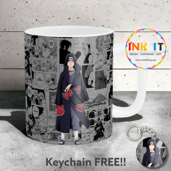 Itachi Coffee Mug with FREE Keychain - Anime Collection