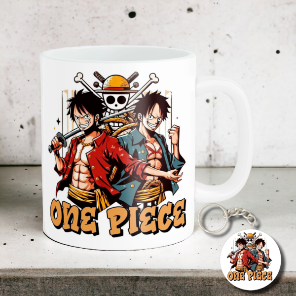One Piece Coffee Mug with FREE Keychain - Anime Collection