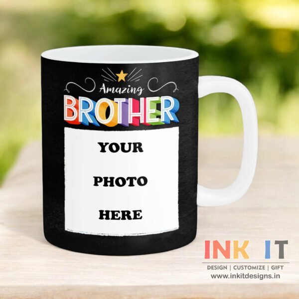Amazing Brother Mug with Custom Photo