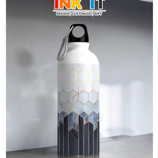 Black and White Pattern - 600ml - Bottle