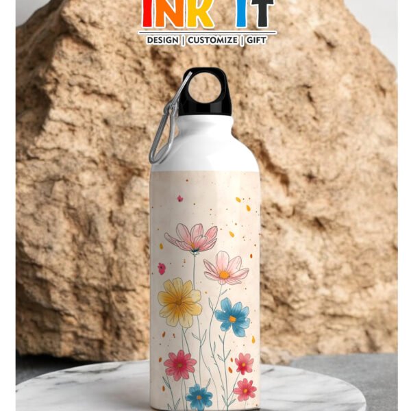 Flower Pattern - 600ml - Bottle