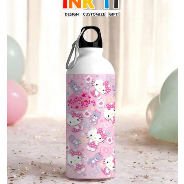 Hello Kitty Pattern - 600ml - Bottle