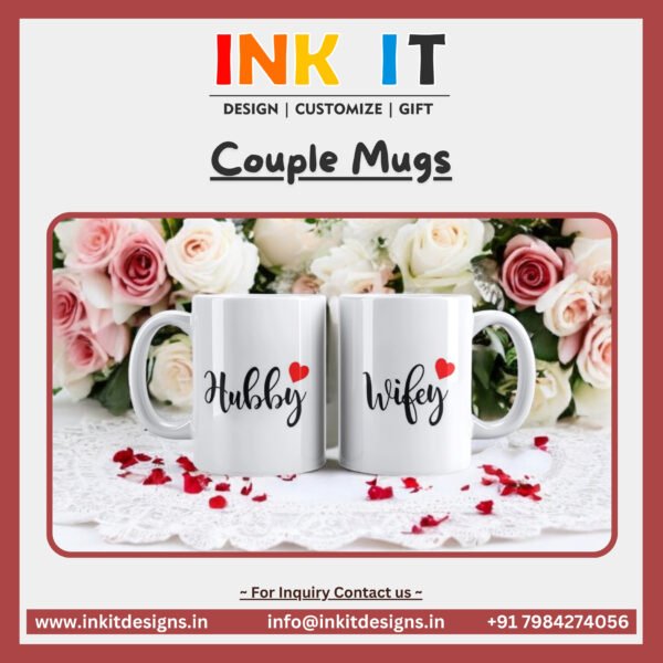 Hubby / Wifey : Couple Mugs