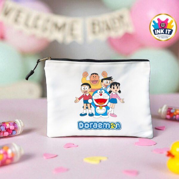 Multipurpose Satin Pouch : Doraemon