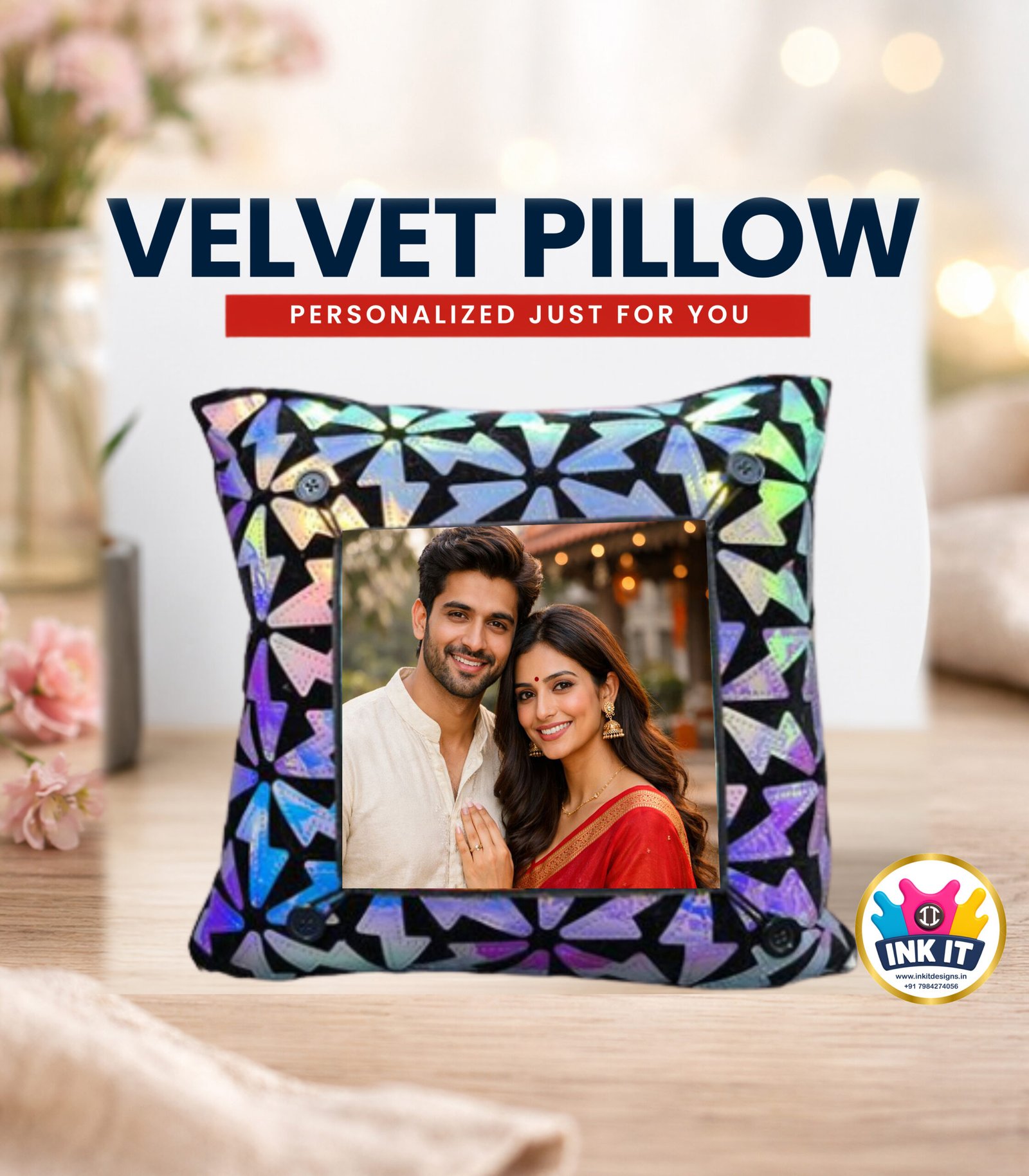 velvet pillow